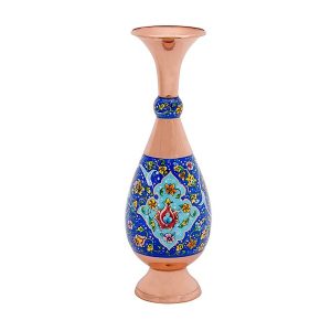گلدان صراحی مس و پرداز