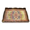 سینی چوبی ارسی گالری طرح نقش فرش ۴۰۶