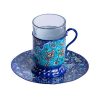 چای خوری یک نفره نقاشی مینا کاری طرح ۱ چای خوری یک نفره نقاشی مینا کاری طرح ۱