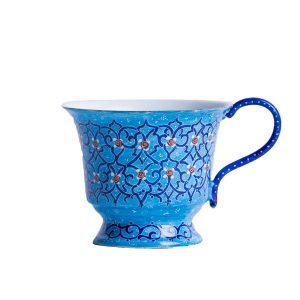 فنجان و نعلبکی نقاشی مینا کاری مدل نصیری